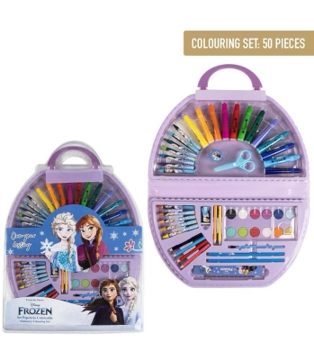 Ученически Комплект за Рисуване 50 Части Замръзналото Кралство, Frozen в Куфарче