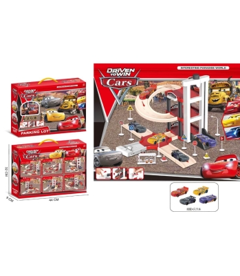 Паркинг с 4 Коли на 3 нива Колите, Cars и Асансьор