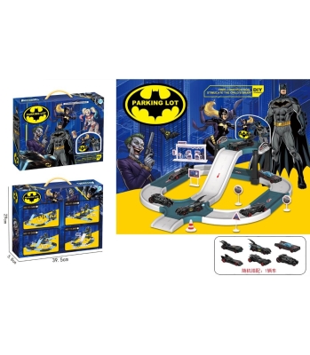 Паркинг на 2 нива с Пързалка Батман с 1 Кола, Batman