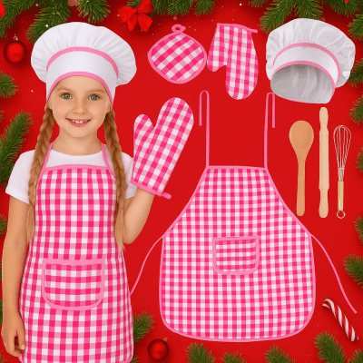 Детски готварски комплект Little Chef – 7 части, Малка пекарка