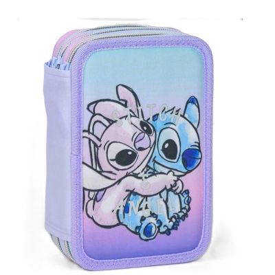 Ученически Несесер с 3 Ципа и Ученически Пособия Стич Stitch