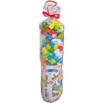 Конструктор Едри Части 300 Елемента в Чувал с Връзка 100×22×22 см