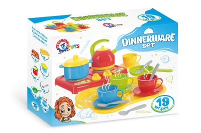 Кухненски комплект с котлон, поднос и посуда в подаръчна кутия, TECHNOK, Украйна