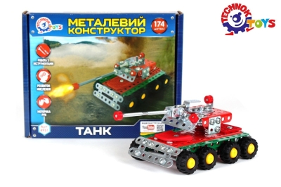 Метален конструктор танк с 174 части TECHNOK, Украйна