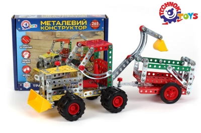 Метален конструктор трактор с ремарке с 265 части TECHNOK, Украйна