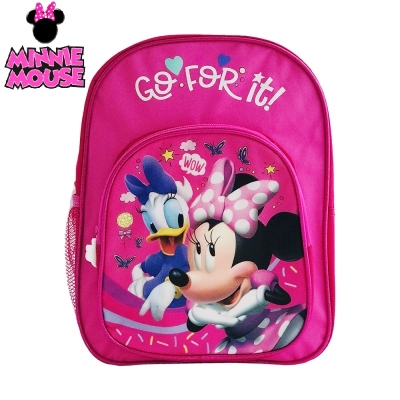 Раница за детска градина с голям и малък джоб, Мини Маус, Minnie Mouse Go For It