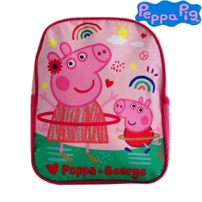 Раница за детска градина с 1 голямо отделение Пепа Пиг, Peppa Pig Peppa + George