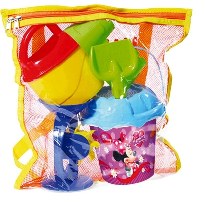 Minnie Mouse ГОЛЯМ пясъчен комплект в раничка с аксесоари Мини Маус, 30х15х35см, DEDE
