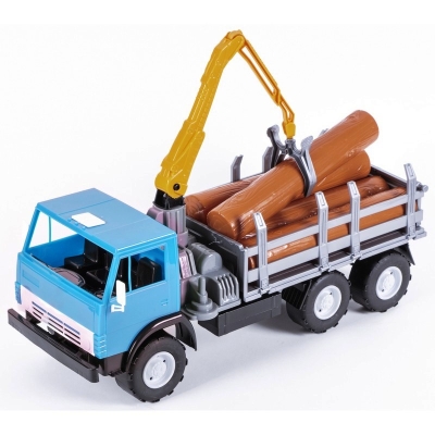 Камион за дървени трупи с кран KAMAZ, Камаз 48x20x25см, ORION, Украйна