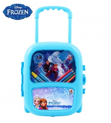 Комплект куфарче с колелца с продукти за оцветяване FROZEN Замръзналото кралство