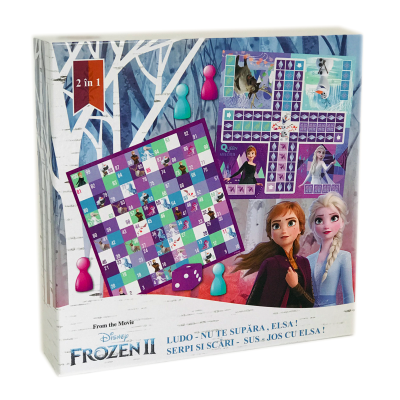 2в1 настолна игра FROZEN не се сърди човече + змии и стълби Замръзналото кралство