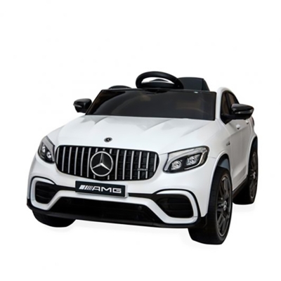 Акумулаторен джип Mercedes GLC 63S AMG Бял, 12V с меки гуми и отварящи се врати | Iguana.bg