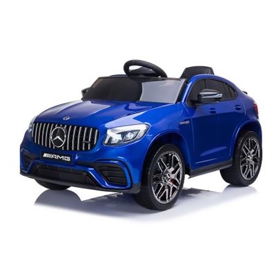 Акумулаторен джип Mercedes GLC 63S AMG Син Металик, 12V с меки гуми и отварящи се врати | Iguana.bg