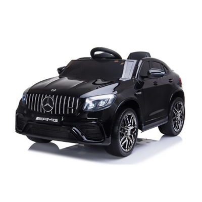 Акумулаторен джип Mercedes GLC 63S AMG Черен Металик, 12V с меки гуми и отварящи се врати | Iguana.bg