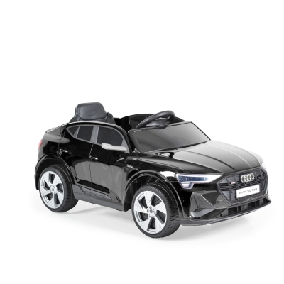 Акумулаторен джип Audi Sportback 4x4 12V Черен с меки гуми и отварящи се врати | Iguana.bg