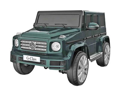 Лицензиран Акумулаторен джип Mercedes Benz G500 Тъмно зелен металик, 12V с кожена седалка | Iguana.bg