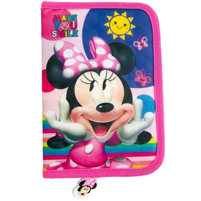 Ученически Несесер Мини Маус , цип с две отделения, Minnie Mouse