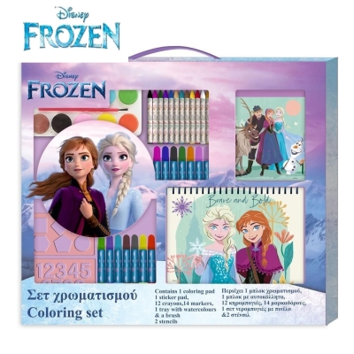 Мега Комплект за оцветяване Disney Frozen, Замръзналото кралство, подаръчна кутия