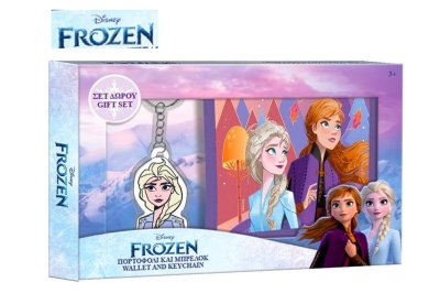 Подаръчен комплект с двулицево портмоне и ключодържател, Disney Frozen, Фроузен
