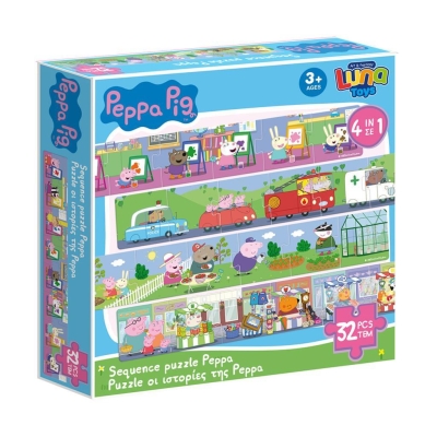 Пъзел Създай приказка  32 елемента Peppa Pig, Пепа Пиг