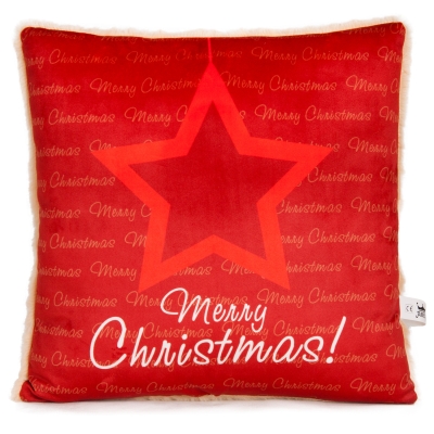 Коледна възглавница 'Merry Chrismas!' 34х34 см
