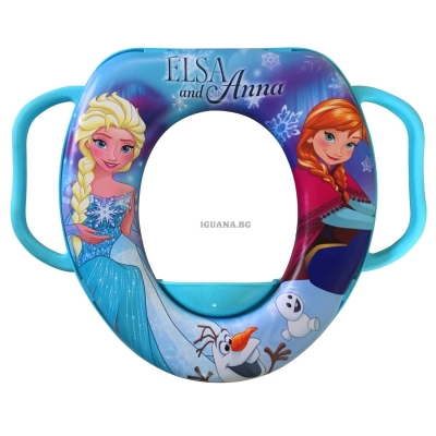 Седалка за тоалетна чиния, дъска с дръжки Замръзналото Кралство, FROZEN
