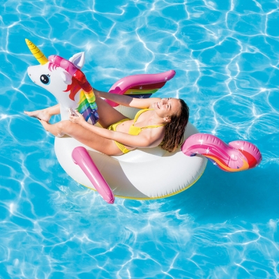 Надуваем еднорог 198см INTEX - Unicorn Ride-on