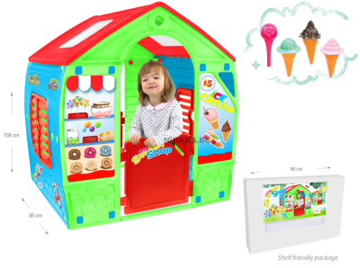 Детска къщичка My Sweet Shop / Моята сладкарница, Многоцветна, отварящи се врати и прозорци | Iguana.bg