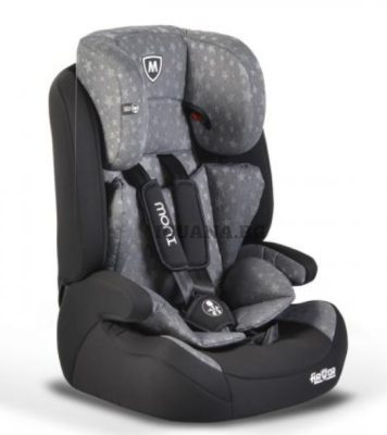 Детски СТОЛ ЗА КОЛА ARMOR PREMIUM СИВ 1/2/3 (9-36кг)