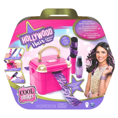 COOL MAKER Студио за цветни кичури в куфарче + аксесоари Hollywood Hair