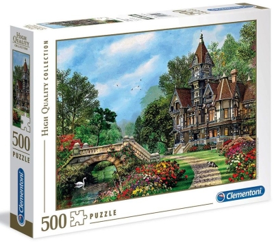 CLEMENTONI 500 части  Пъзел High Quality Collection Вила край реката