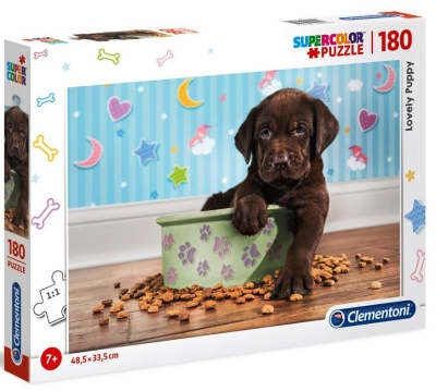 CLEMENTONI Пъзел Lovely Puppy/Сладко кученце, 180 части