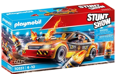 Playmobil - Занимателен комплект за игра  Каскадьорско шоу, Катастрофа, 60 елемента