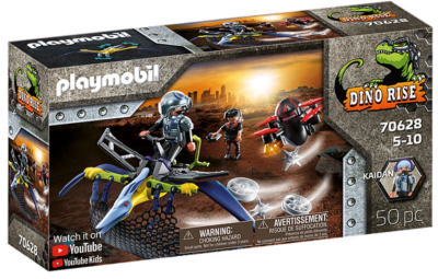 Playmobil - Занимателен комплект за игра Птеранодон: Атака с дрон, 50 елемента