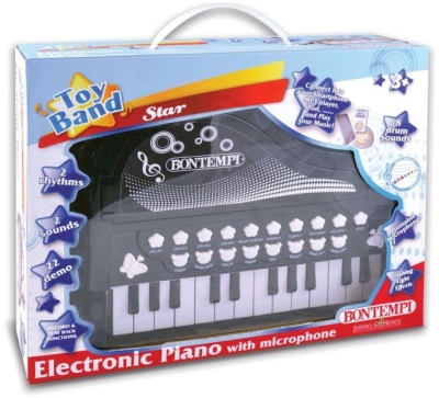 Bontempi - Електронно пиано, 24 клавиша + светлини