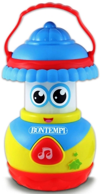 Bontempi - Бебешки фенер с въртящ се ефект, магическо светлинно шоу, 6 мелодии