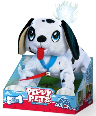 Peppy Pets - Плюшен любимец за разходка навън - Кученце Далматинец