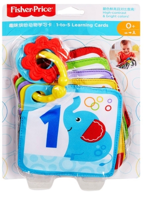 Меки карти за игра Fisher Price с цифри от 1 до 5