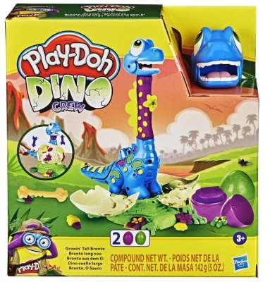 Play Doh пластелин - Комплект бебе Бронтозавър с растящ врат