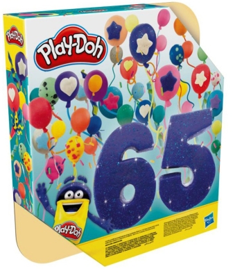 Play Doh пластелин  - Празничен комплект 65 кенчета, различни цветове