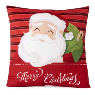 Възглавница Дядо Коледа Merry Christmas, 34х34см