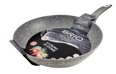 Тиган BRIO Stone с Петслойно незалепващо покритие 22см, 24см, 26см, 28см