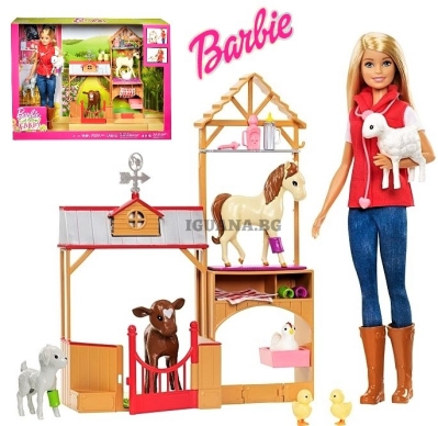Кукла Barbie Барби - Ветеринарка във фермата