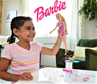 Кукла Barbie Барби - Плувкиня с домашния си любимец