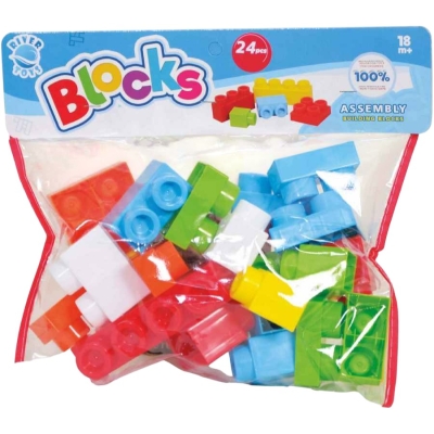 Конструктор Едри Части 24 Елемента в Плик 30×9×26 см