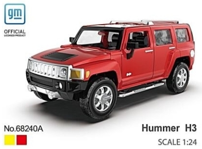 Метална Джип Hummer H3 с Отваряеми Врати, Преден Капак и Багажник MSZ 1:24