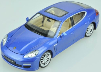 Метална Кола Porsche Panamera S с Отваряеми Врати, Преден Капак и Багажник MSZ 1:24
