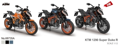 Метален Мотор KTM 1290 Super Duke R с Амортисьори MSZ 1:12