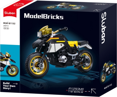 Конструктор Sluban – Мотор R 1250 MS, Точен Модел, 196 Елемента, 22×19×6 см