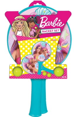 Падъл Бол Ракети за Игра Барби, Barbie с 2 Топки